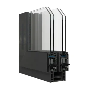 Perfil PVC color Grafito