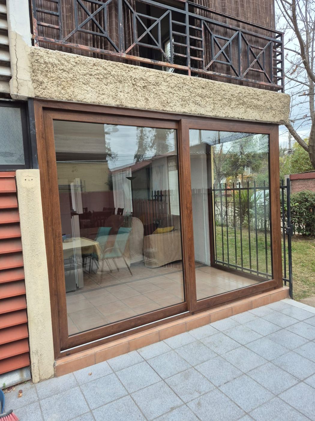 Ventana corredera doble riel