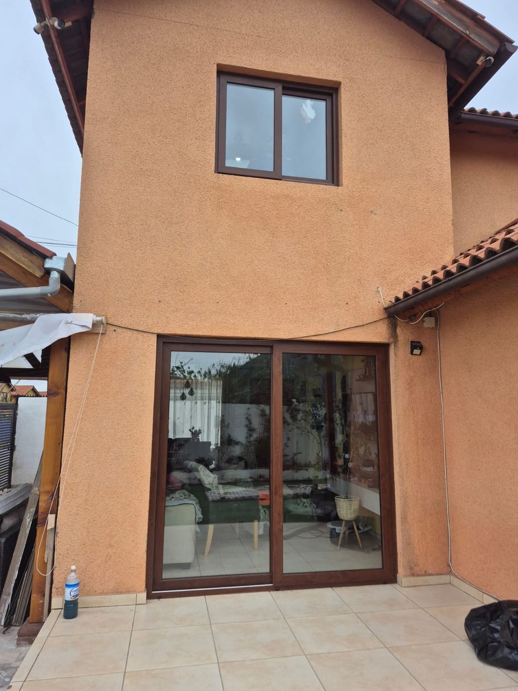 Ventana corredera doble riel